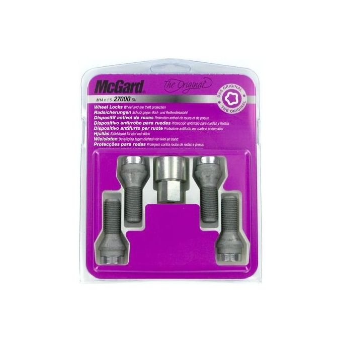 McGard Bulloni antifurto cerchi auto conici, kit 4 pz - Original - A350