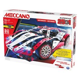 Multimodello da 25 Supercar Motorizzata Kit Di Costruzioni con 347 Pezzi Attrezzi e Fari Funzionanti