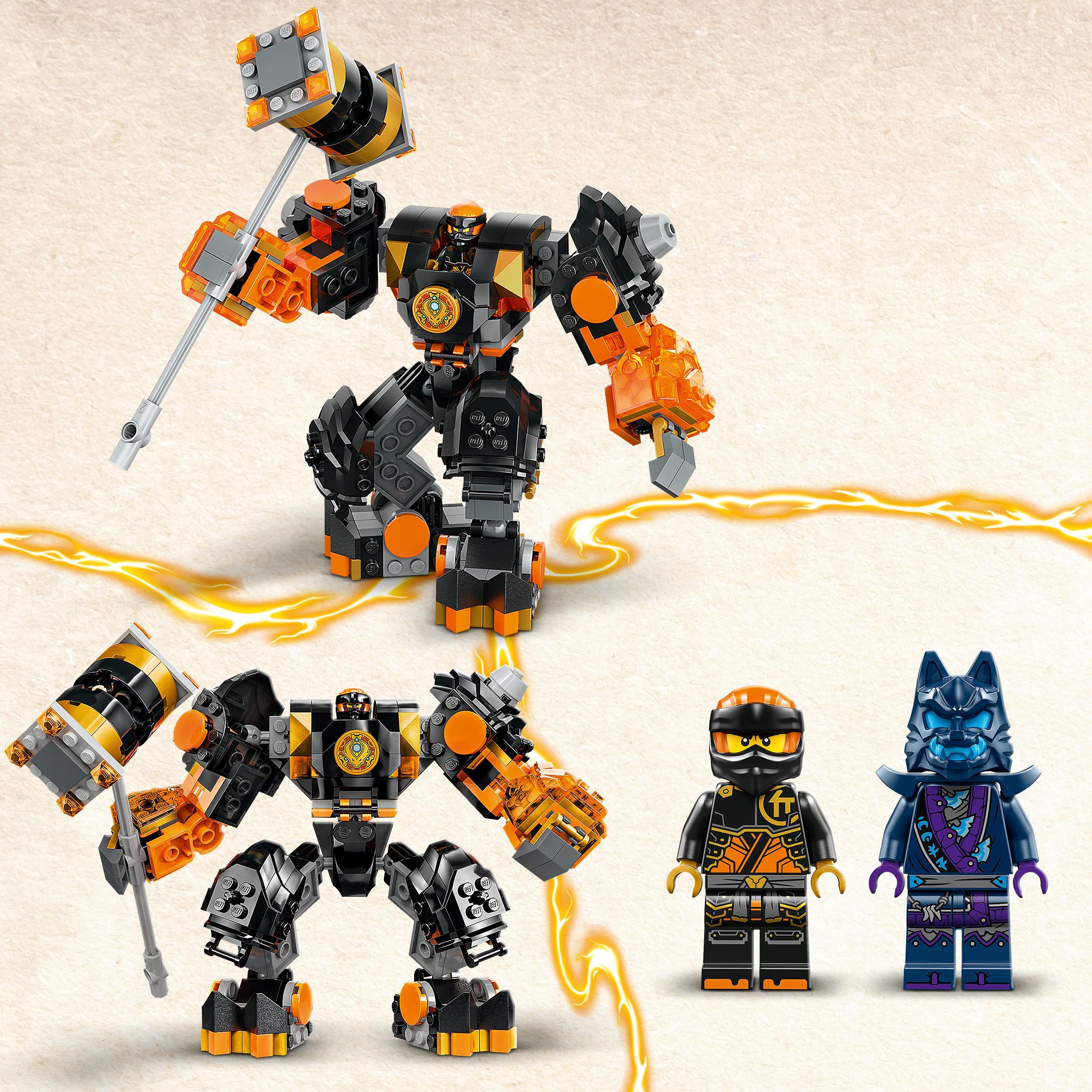 LEGO NINJAGO Mech Elemento di Terra di Cole, Giochi d'Azione per Bambini e  Bambine da 7 Anni, Action Figure Snodabile da Battaglia, Giocattolo Personalizzabile  con 2 Minifigure, Regalo Ninja 71806 : 