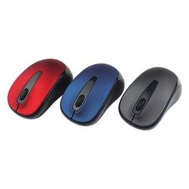 Mediacom AX877 Mouse RF Wireless Ottico 1000Dpi Ambidestro Nero/Blu/Rosso