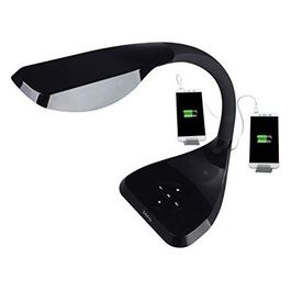 Led Usb Lampe con Speaker Bluetooth Nera