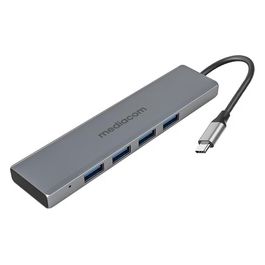 Mediacom MD-C301 Hub Type-C 4 Porte Usb 3.0 Alluminio