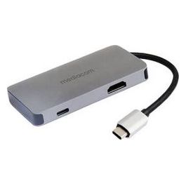 Mediacom MD-C311 Usb-C a Hdmi 3 Usb 3 Power Delivery 100W Alluminio