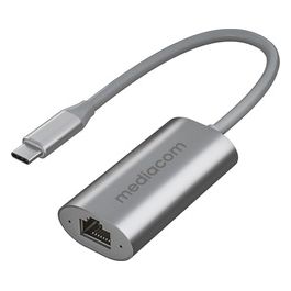 Mediacom MD-C323 Adattatore Usb-C a Gigabit Lan Alluminio