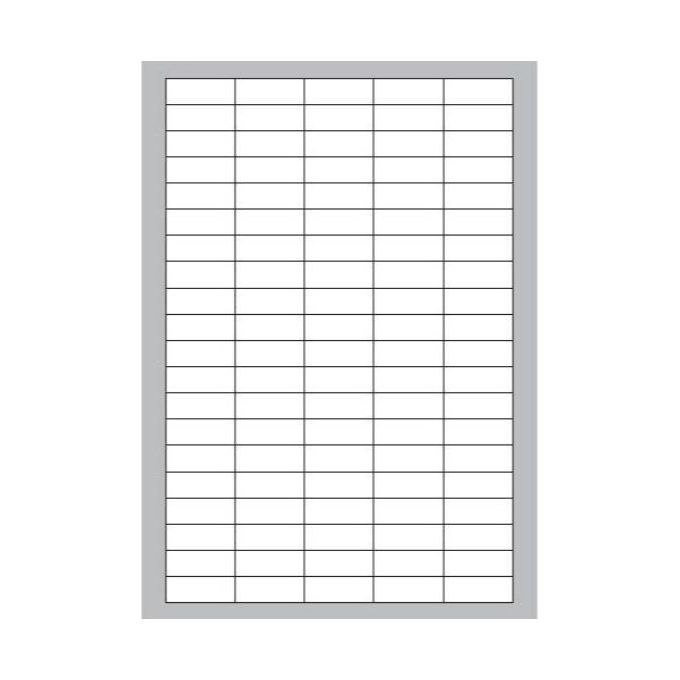 Megastar Confezione 400 Etichette 37x14mm 100 Fogli