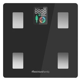 Melchioni AIR Bilancia Pesapersona in Vetro Temperato Smart Max 180kg
