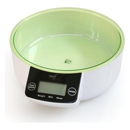 Melchioni Bilancia Allegra wv Bilancia da Cucina Capacita 5 Kg-funxione Tara verde/bianca