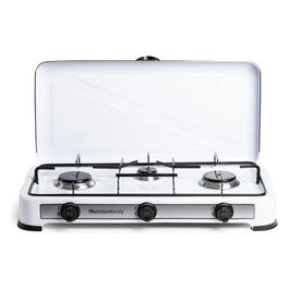 Fornello a Gas 3 Fuochi Struttura in Acciaio Smaltato