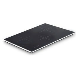 Piano Cottura a Induzione 59 cm 3 Fornelli da Incasso Nero Vetro Touch