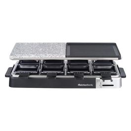 Melchioni Raclette Olimpia 1200W con Anche Piastra Liscia e Grill Termostato Regolabile