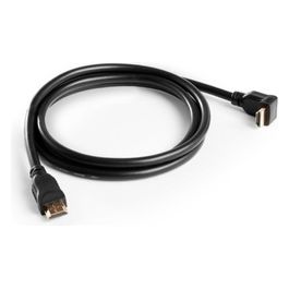 Meliconi 497013BA Cavo HDMI Standard con Spina 90Â°, Nero