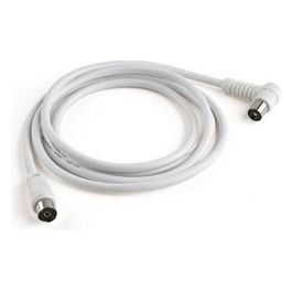 Meliconi ANT2M90 Cavo Antenna , plug 90 gradi, 2mt Bianco