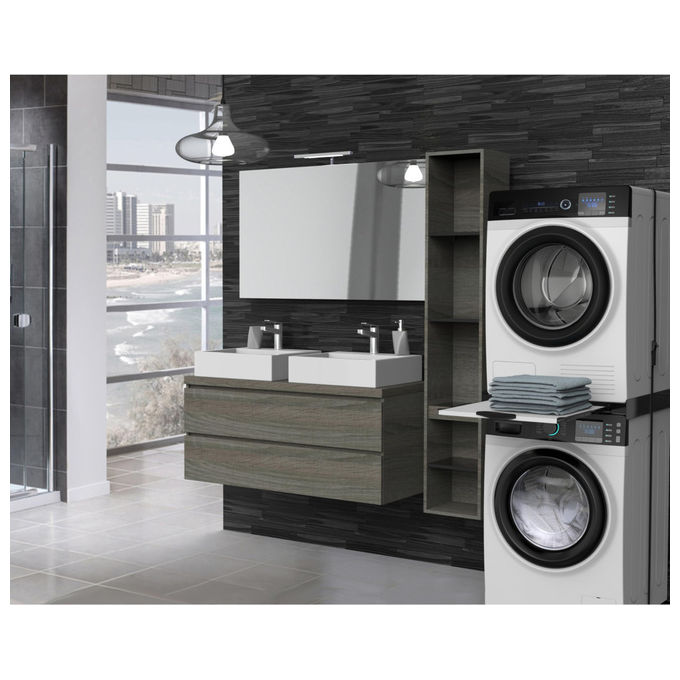 MELICONI Base mobile LVT nero per lavatrici asciugatrici lavastoviglie fonoassorbente