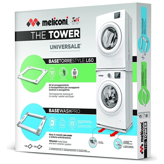 Meliconi Base The Tower Kit 2in1 Comprende Torre Style L60 e Base Wash Pro