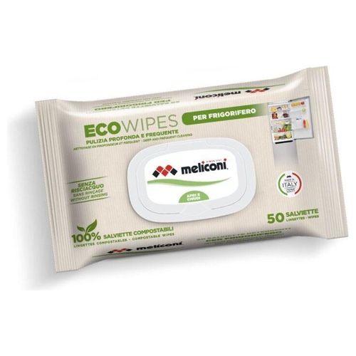 Meliconi Eco Wipes Salviette Detergenti Umidificate per la Pulizia del Frigorifero