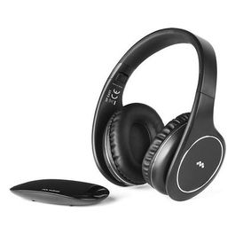 Meliconi HP Easy Cuffia Wireless Stereo 863mhz, Batterie Ricaricabili 100mt di Portata Nero