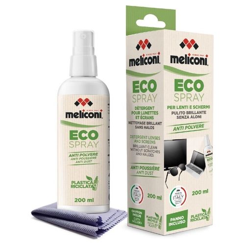 Meliconi Kit Spray Pulizia Lenti e Schermi Tv Eco