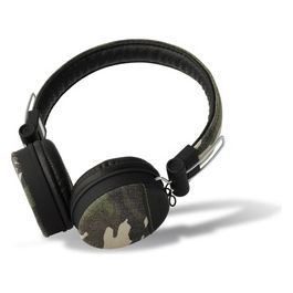 Meliconi MySound Speak Denim Cuffie Stereo con Microfono Rivestimento in Cotone Camouflage