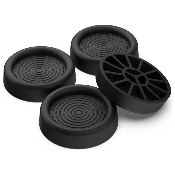 Meliconi Set 4 Supporti Antivibrazione Gomma Antiscivolo Made in It...