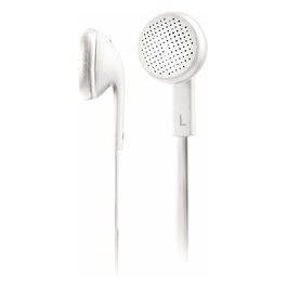 Speak Flat Auricolare Stereo con Microfono cavo Piatto Bianco