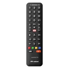 Meliconi Control 2+ Telecomando universale 2 in 1 Compatibile con TV e Decoder esterni