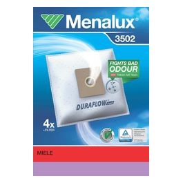 Duraflow 3502 - Sacchetti per aspirapolvere confezione da 4 + 1 filtro motore per Philips Afk Alaska