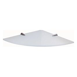 Mensola Artemis Silver/Alluminio/Incolore/Trasparente Vetro 2x24x24 Cm