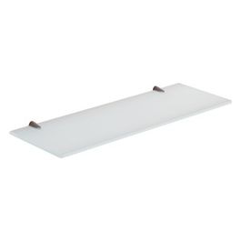 Mensola Artemis Silver/Alluminio/Incolore/Trasparente Vetro 2x45x16,5 Cm