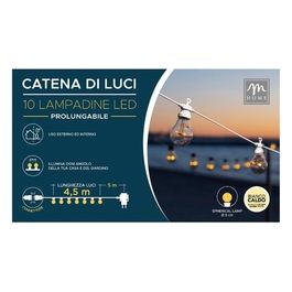 Filo Luci Led D.5 cm Prolungabile Bianco