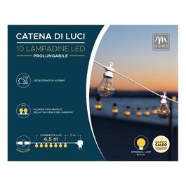 Mercury Filo Luci Led D.8 cm Prolungabile Bianco