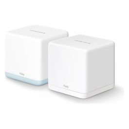 Halo H32G(2-pack) Router WiFi Mesh AC1200Mbps Router e Ripetitore 2 Pezzi con Copertura Fino a 260㎡ Porte Ethernet Gigabit Beamforming MU-MIMO Access Point WiFi Ethernet