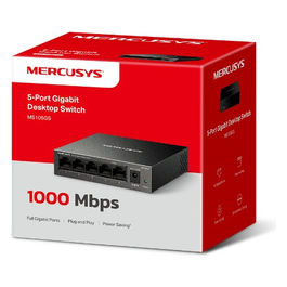 MS105GS Switch di Rete 5 Porte Gigabit Non Gestito Metallico LAN Ethernet