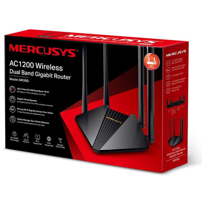 MERCUSYS Router Wireless Dual Band AC1200 MR30G