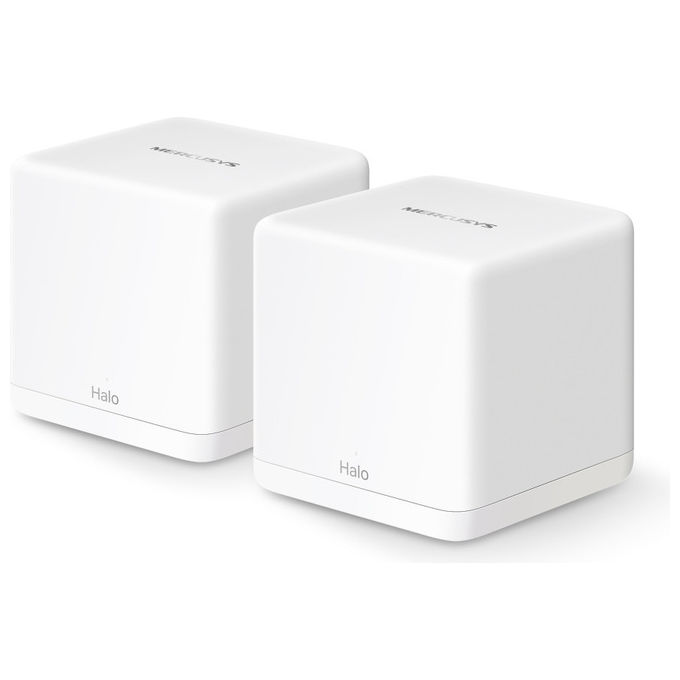 Mercusys, Sistema Mesh Wi-Fi 6 AX1500 Halo H60X, Dual-band, Bianco, 2 Unita'