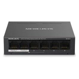 Mercusys, Switch Desktop 6 Porte, 4 Porte PoE+, 10/100 Mbps