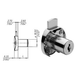 2630 Serratura Applicare Cilindro 30mm