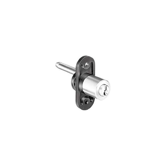 Meroni Serrature Serratura Nera con Cilindro Cromato Lunghezza 20mm