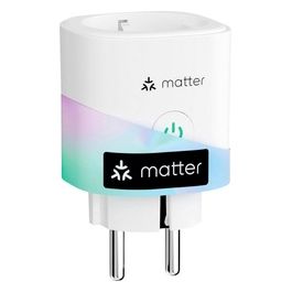 Matter Presa Smart con Monitoraggio Energia e Misure Produzione di Pannelli Solari Fotovoltaici Presa Intelligente WiFi