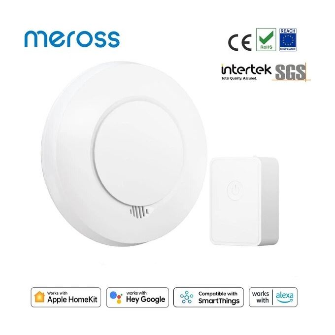 Meross Rilevatore Fumo con Homekit con Hub