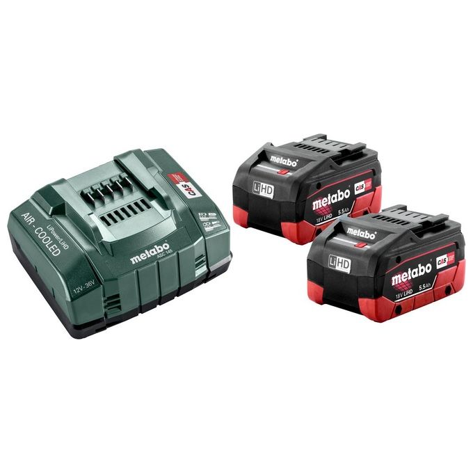 Metabo Basis-Set Batteria 18V 5,5 Ah Lihd