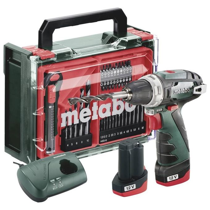 Metabo PowerMaxx BS Basic Kit Trapano Avvitatore a Batteria