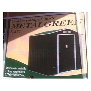 Metalgreen Casetta Da Giardino 2 Porte L.277