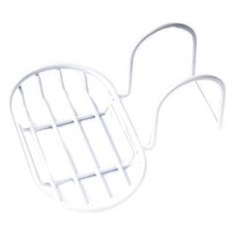 Portasapone da vasca in plastica bianca