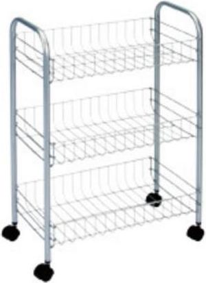 Metaltex Carrello da cucina con 3 piani Lugano Politherm