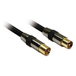 Coaxial Tv Cable Ø 9.52mm Premium Male female 5m 419002