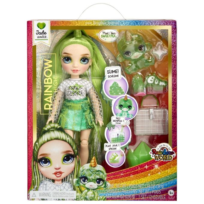 Image of MGA Bambola Rainbow High Classic Rainbow Fashion Doll Jade Verde