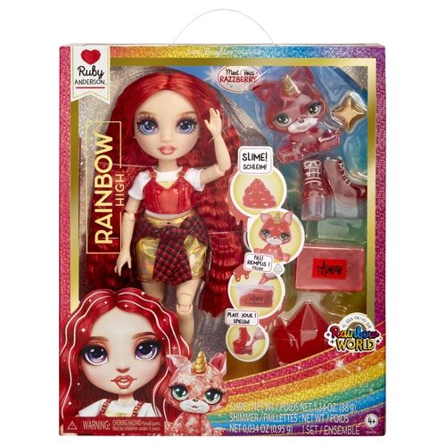 MGA Bambola Rainbow High Classic Rainbow Fashion Doll Ruby Red