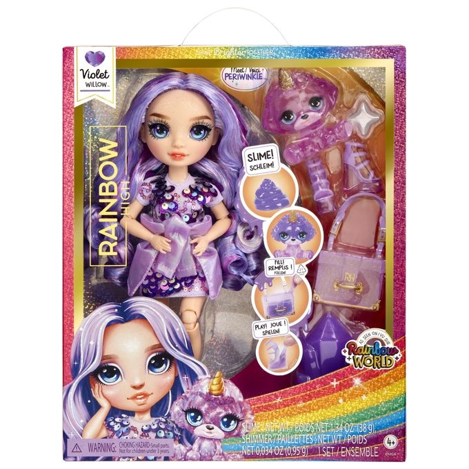 MGA Bambola Rainbow High Classic Rainbow Fashion Doll Violet Purple