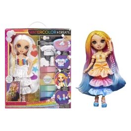 Bambola Rainbow High Watercolor e Create Fashion Doll Brown Eyes