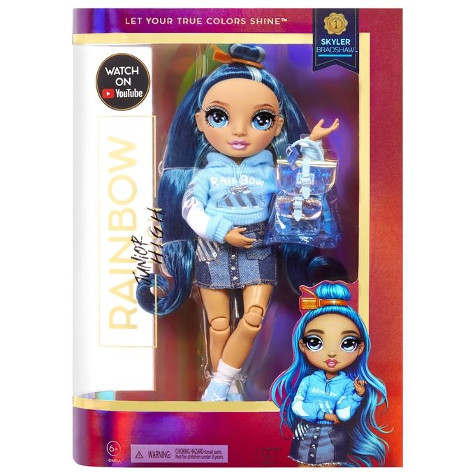 MGA Rainbow High Junior High Fashion Doll Skyler Bradshaw Blue